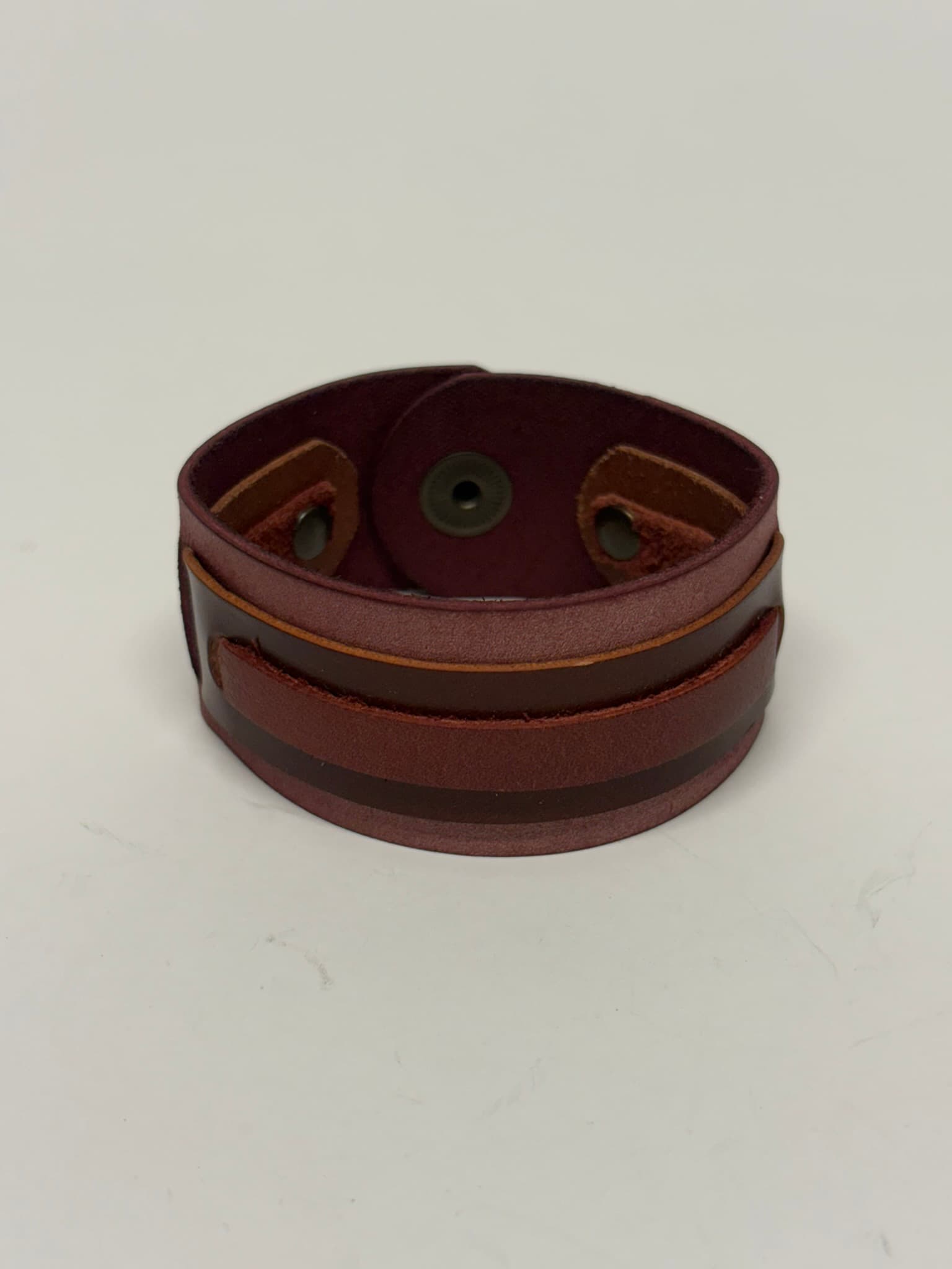 Courage Bracelet. Malva y marrón