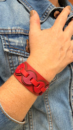 Kindness Bracelet. Rojo y fucsia