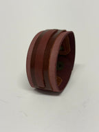 Courage Bracelet. Malva y marrón