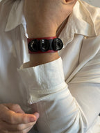 Jolliness Bracelet. Rojo y negro