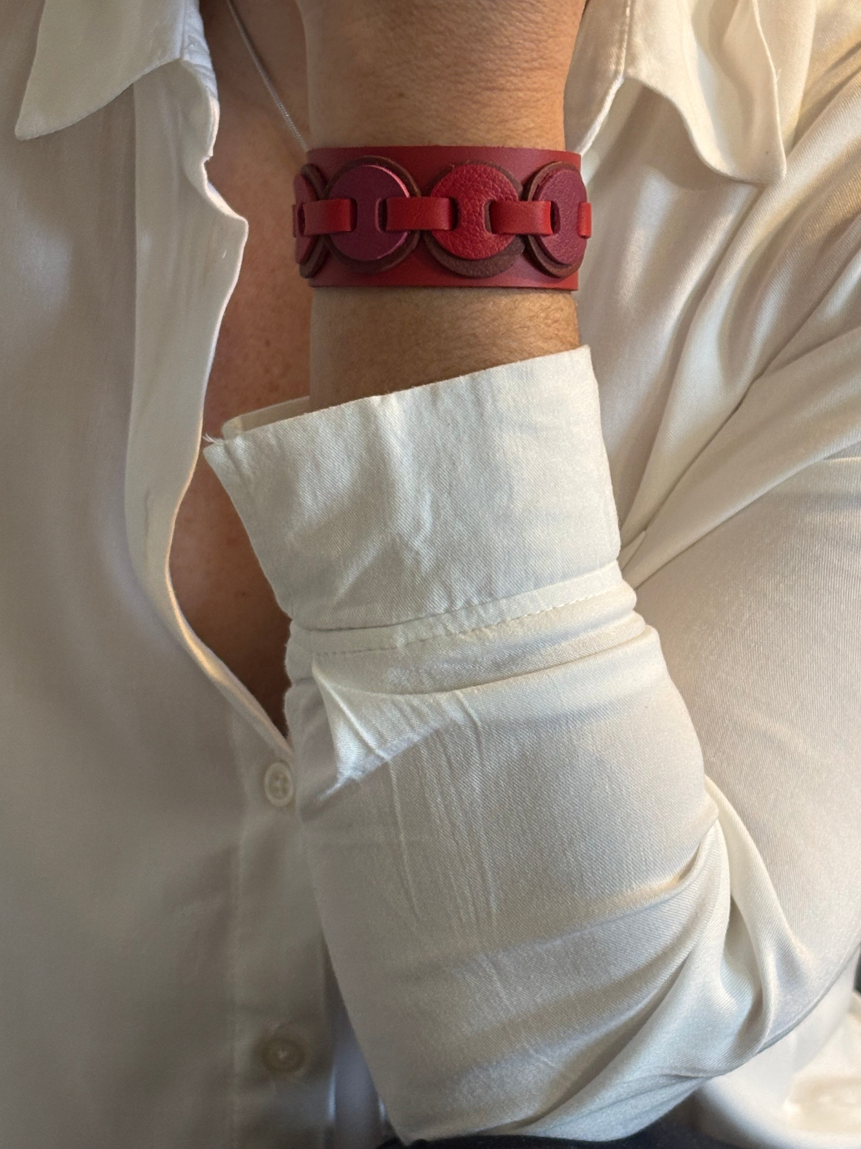 Kindness Bracelet. Rojo y fucsia