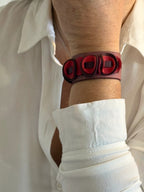 Jolliness Bracelet. Malva y rojos